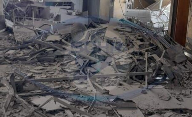 ההרס מהתקיפה בנמל התעופה בסוריה בחודש יוני