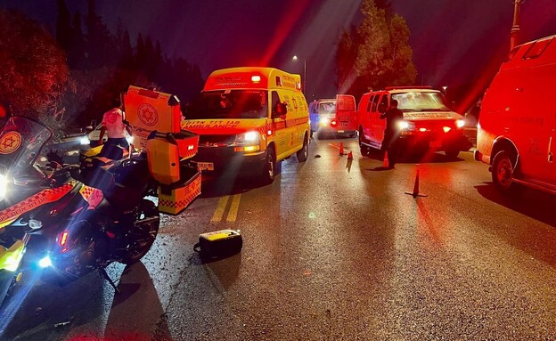 מתנדב משטרה עמיחי כרמלי נהרג בתאונה בראשון לציון (צילום: דוברות מד"א )