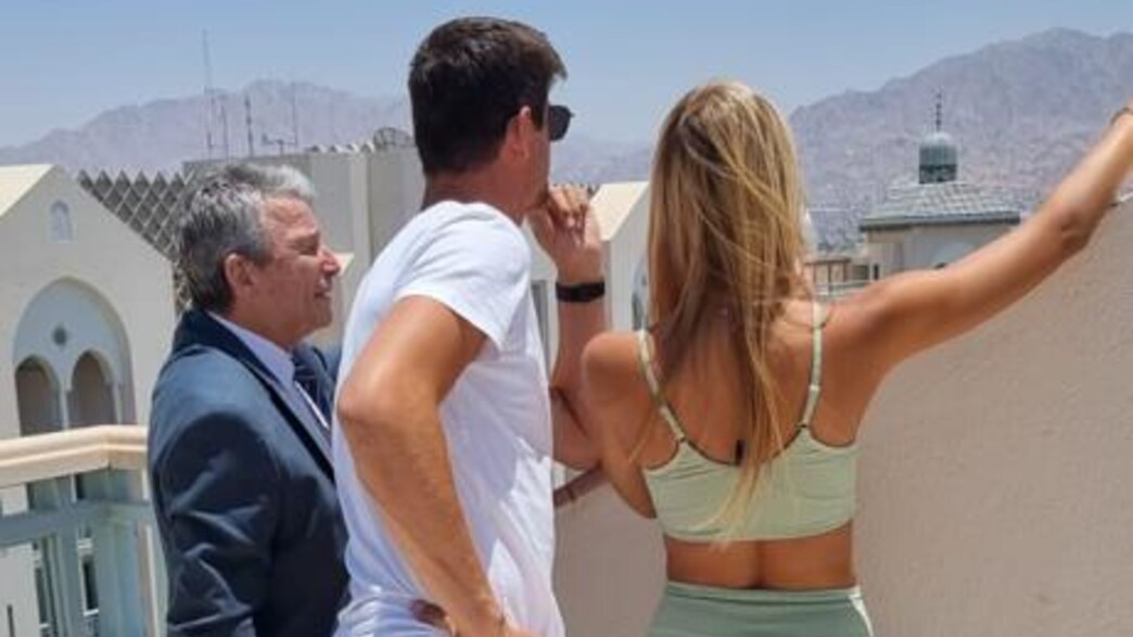 מישל גרציג וטיבו קורטואה באילת. יוני 2022 מישל גרציג וטיבו קורטואה באילת. יוני 2022