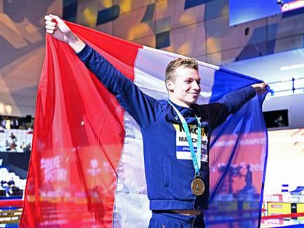 אלוף העולם השמיני של צרפת בשחייה. מרשאן (Getty) (צילום: ספורט 5)