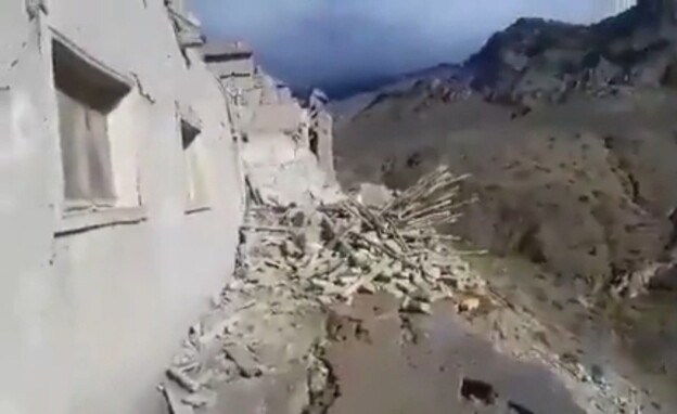 רעידת אדמה באפגניסטן (צילום: טוויטר)
