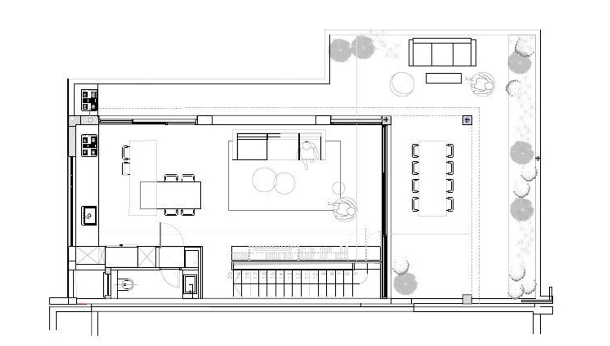 בית בתל אביב, עיצוב סטודיו מדוקס ונטע דוידי, תוכנית קומה עליונה