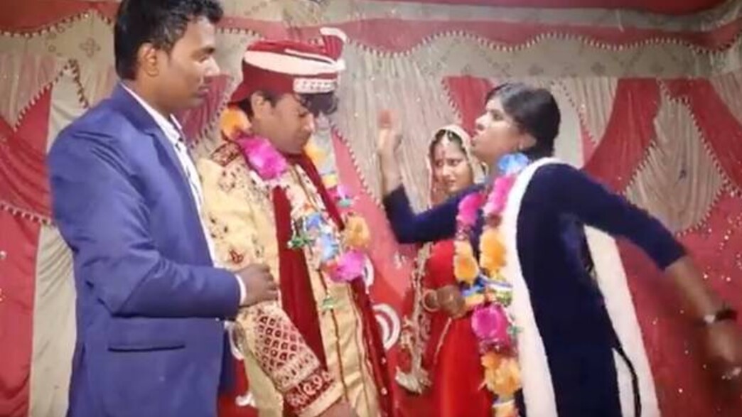 החתן השיכור מתבלבל בכלה