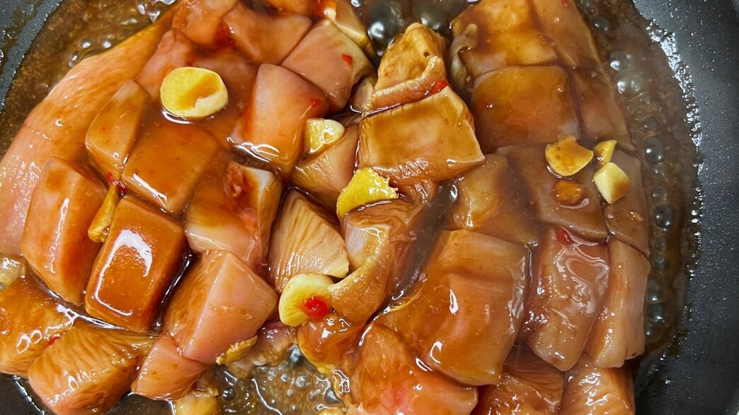 חזה עוף מחורץ - לפני הטיגון