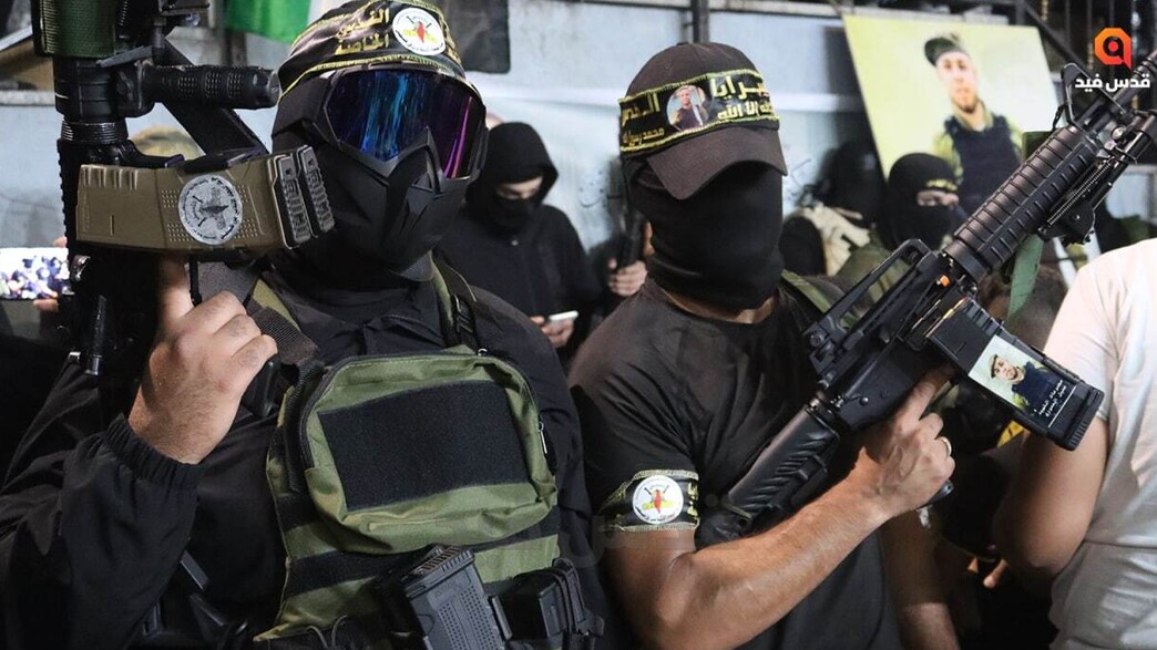 המחבלים החמושים (צילום: מתוך תיעוד שעלה ברשתות החברתיות, שימוש לפי סעיף 27א' לחוק זכויות יוצרים)