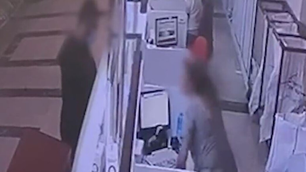 השוד בסניף בנק הדואר בתל אביב (צילום: דוברות המשטרה)