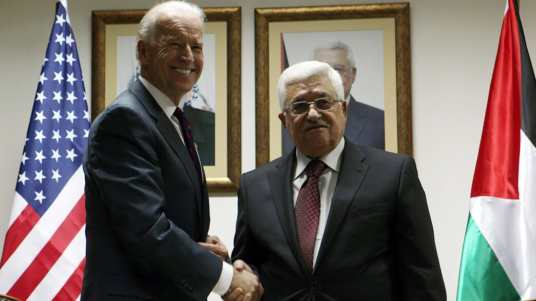 אבו מאזן וג'ו ביידן