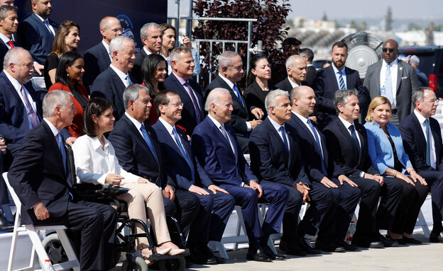 ביקור ביידן בישראל: טקס קבלת הפנים (צילום: רויטרס)