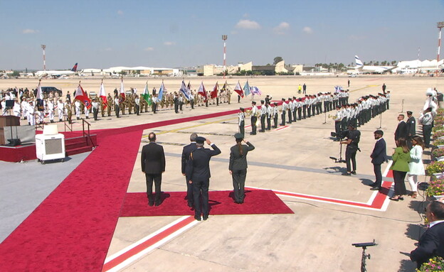 ביקור הנשיא ביידן בישראל (צילום: החדשות 12)