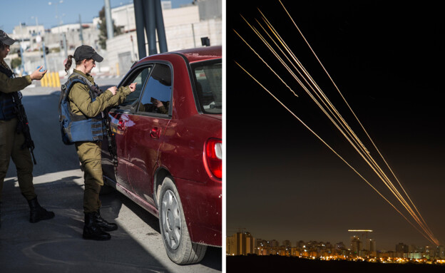ירי רקטות לעבר ישראל, מעבר ארז (עיבוד: פלאש 90)