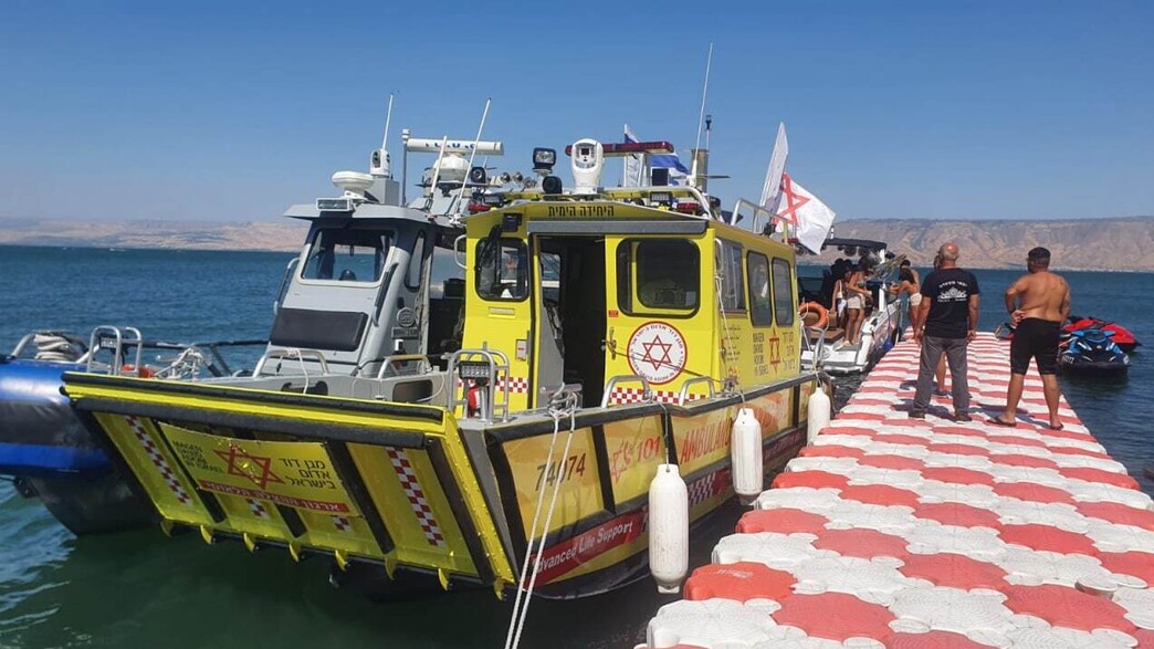 צעיר שנפצע בתאונה ימית עם אופנוע ים 