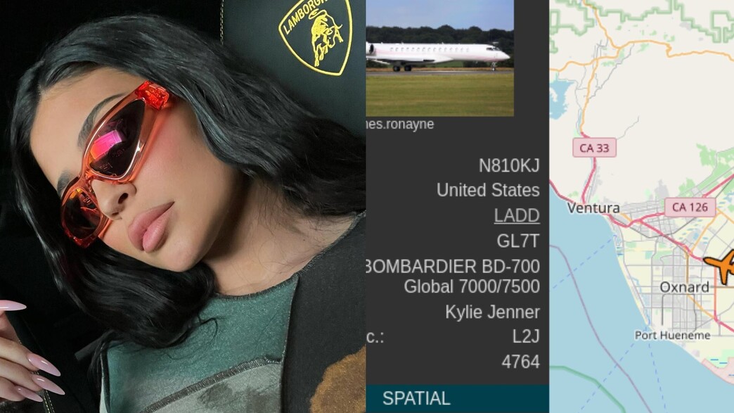 קיילי ג'נר והטיסה הפרטית (צילום: instagram)