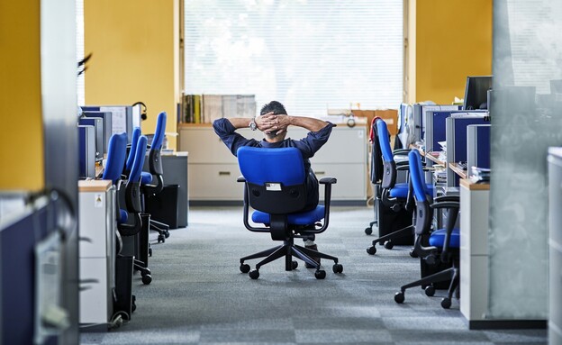 משרד כמעט ריק (אילוסטרציה) (צילום: getty images)