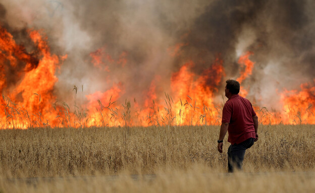 גל חום באירפה שריפות (צילום: reuters)