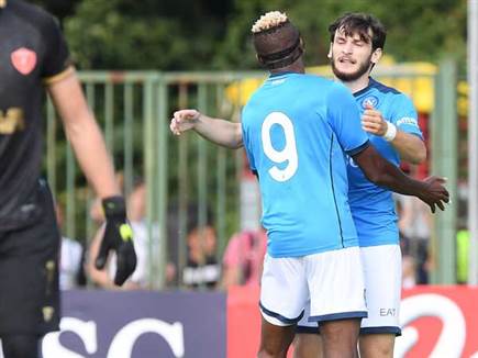 חברצ'ליה ואוסימן. העתיד של נאפולי? (SSC NAPOLI, GETTY) (צילום: ספורט 5)