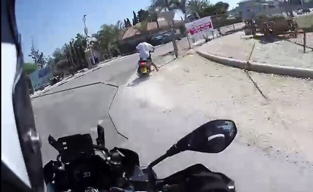 מדרף אופנוע בדרום (צילום: משטרת ישראל)