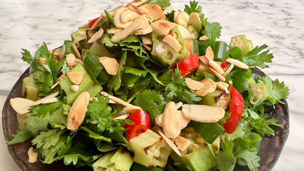 סלט במיה פריך