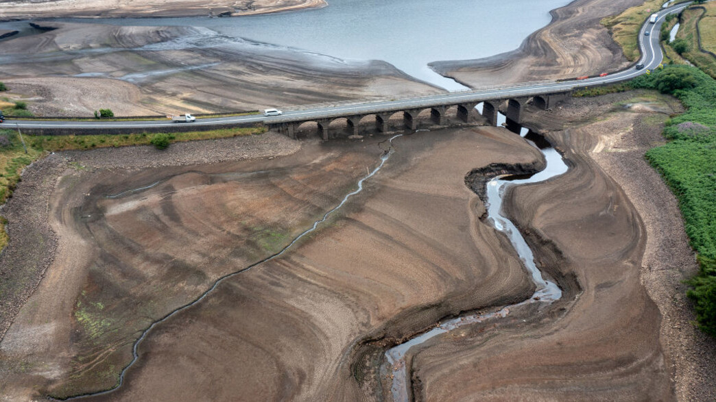 בריטניה אחרי גל החום, מאגר המים Woodhead   (צילום: Photo by Christopher Furlong/Getty Images)