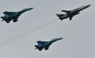 מטוסי החיל (צילום: GENYA SAVILOV/AFP, GettyImages)