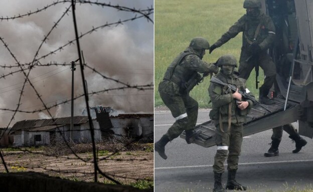 חיילים רוסים באזורים שכבשו (צילום: DIMITAR DILKOFF/OLGA MALTSEVA/AFP/GettyImages)