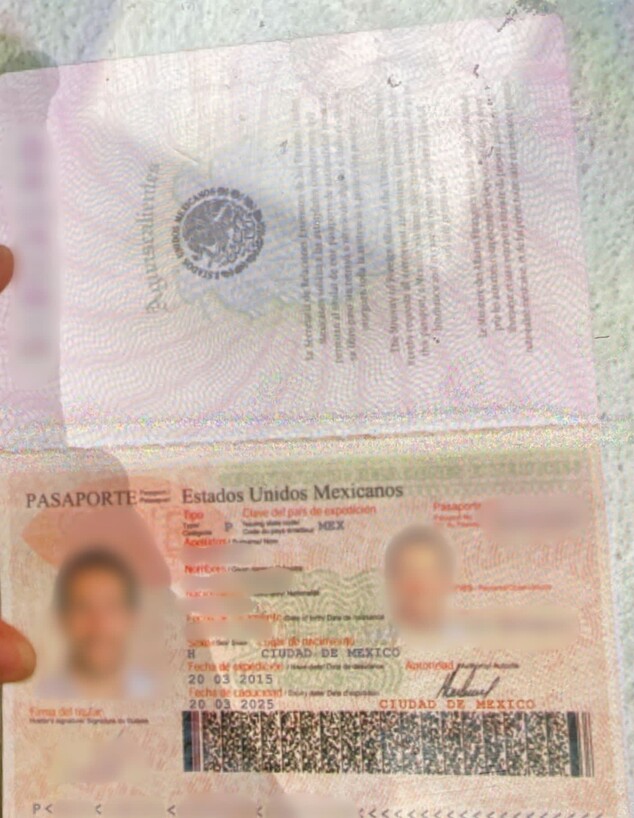 דרכון מזויף של העוקץ המקסיקני (צילום: משטרת ישראל)