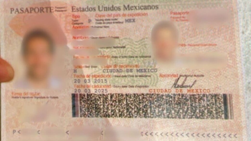 הדרכון המזויף של החשוד ממקסיקו
