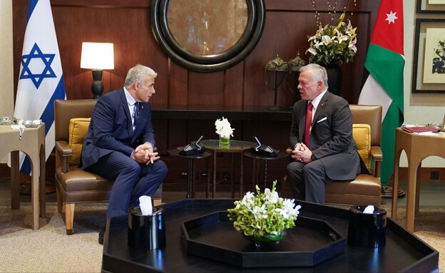 ראש הממשלה יאיר לפיד נפגש היום עם מלך ירדן עבדאללה (צילום: חיים צח, לע