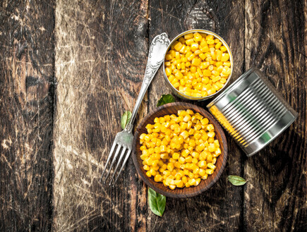 שימורים, בלי תופסת סוכר, תירס