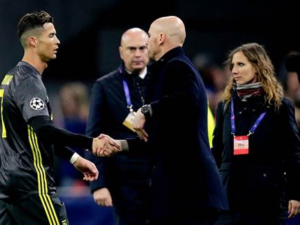 טן האח ורונאלדו במפגש ביניהם ב-2019 (Photo by Erwin Spek/Soccrates/Getty Images)