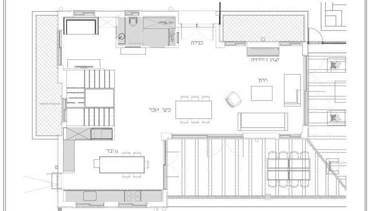 בית בתל אביב, עיצוב הלל אדריכלות, תוכנית קומת קרקע - 4