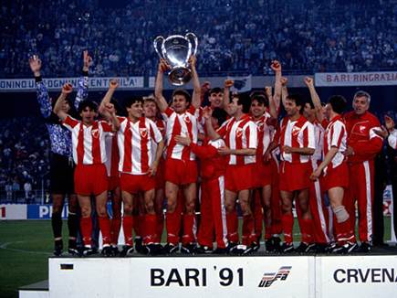 אלופת אירופה ב-1991. השיא של המועדון הסרבי (Philippe Couvercelle / Onze / Icon Sport)