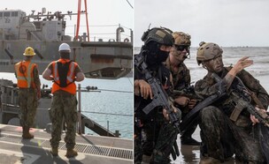 מסר באמצעות הצבא. הכוחות בים (צילום: USNavy | Sgt. Andrew King/USMC)