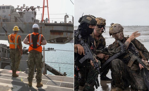 מסר באמצעות הצבא. הכוחות בים (צילום: USNavy | Sgt. Andrew King/USMC)