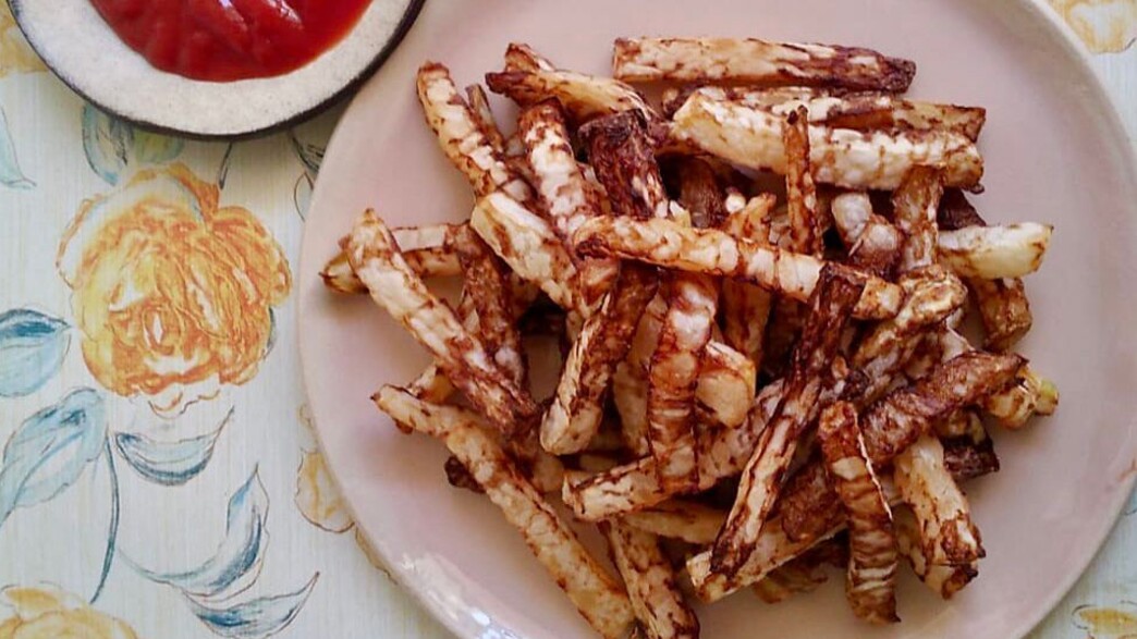 צ'יפס קולרבי אפוי