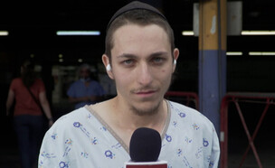 הפצוע מהפיגוע בירושלים משחזר (צילום: מתוך "חדשות הבוקר" , קשת12)