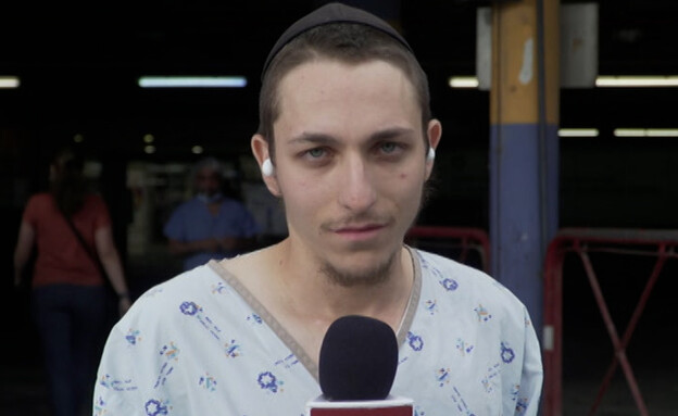 הפצוע מהפיגוע בירושלים משחזר (צילום: מתוך "חדשות הבוקר" , קשת12)