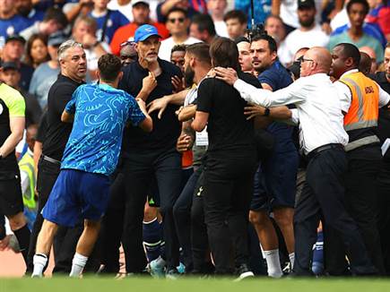 הרוחות התלהטו. טוכל וקונטה (GETTY)