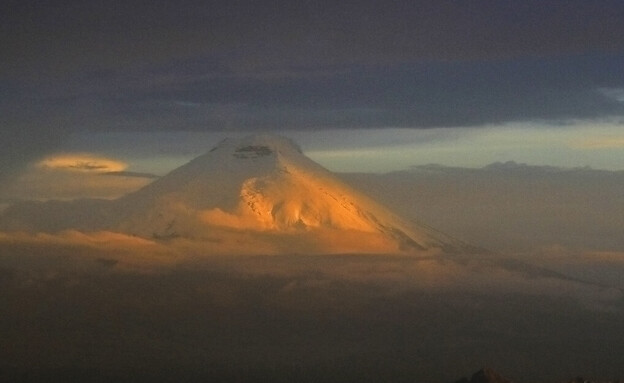הר הגעש שעליו טיפס הישראלי שנהרג באקוודור (צילום: רויטרס)