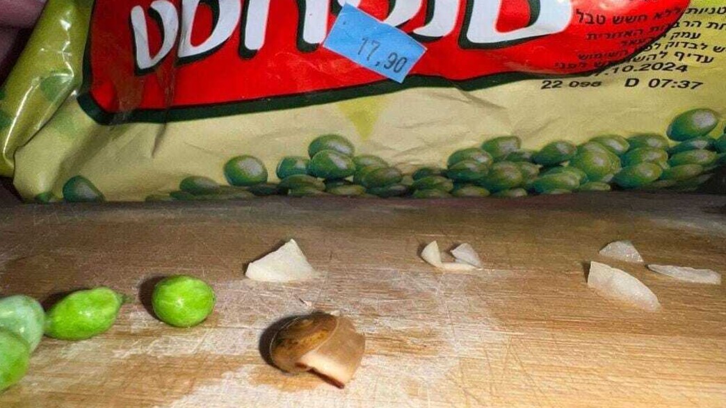 שבלול בתוך שעועית ירוקה של סנפרוסט