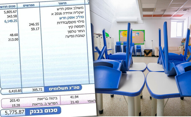 תלוש שכר מורים (צילום: פלאש 90)