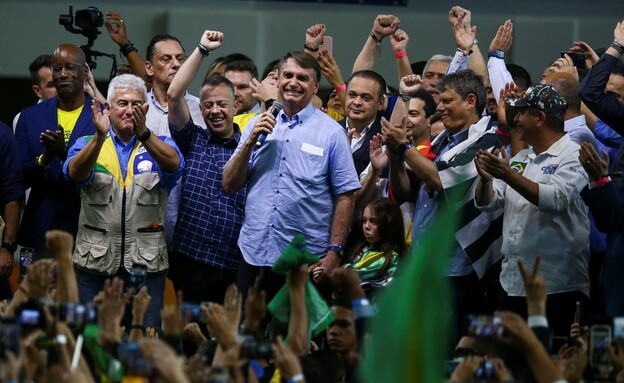 קמפיין הבחירות של נשיא ברזיל ז'איר בולסונארו (צילום: רויטרס)