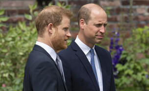 משפחת המלוכה: הנסיך וויליאם והנסיך הארי (צילום: ap)
