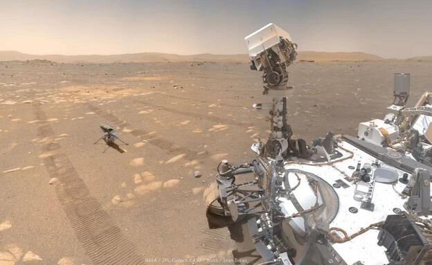 רכב החלל פרסווירנס על מאדים (צילום: NASA/JPL-Caltech/MSSS/Seán Doran)