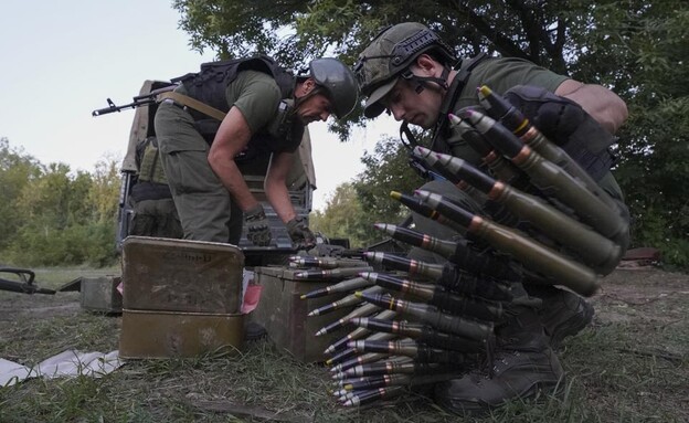 מלחמת רוסיה אוקראינה: כוחות אוקראיניים באזור חרקוב (צילום: ap)
