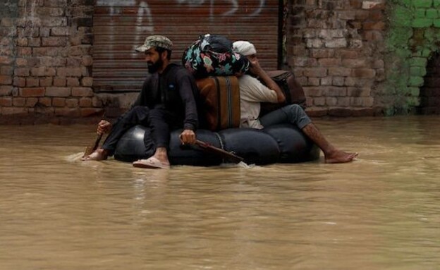 שטפונות בזק, פקיסטן (צילום: רויטרס)