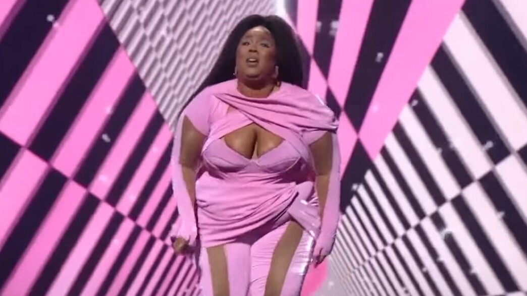 ליזו בטקס פרסי ה-VMA (צילום: צילום מסך מיוטיוב )