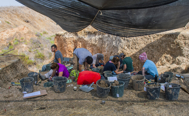 אתר החפירה בקיבוץ רבדים (צילום: יולי שוורץ, רשות העתיקות)