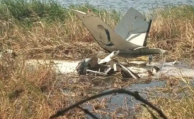 שרידי המטוס שהתרסק בנמיביה