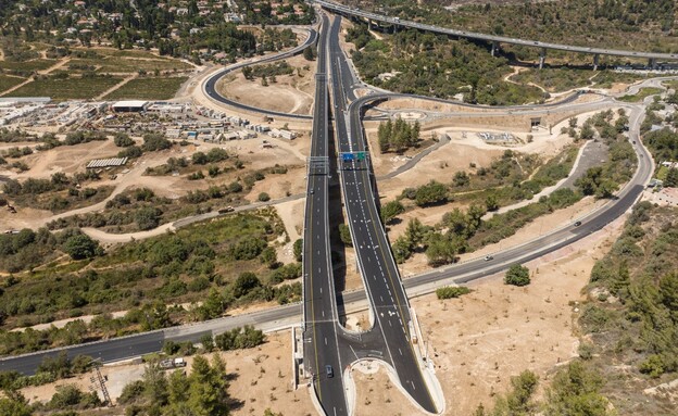 כביש 16 החדש שנחנך בכניסה לירושלים (צילום: באדיבות: אלמנטס)