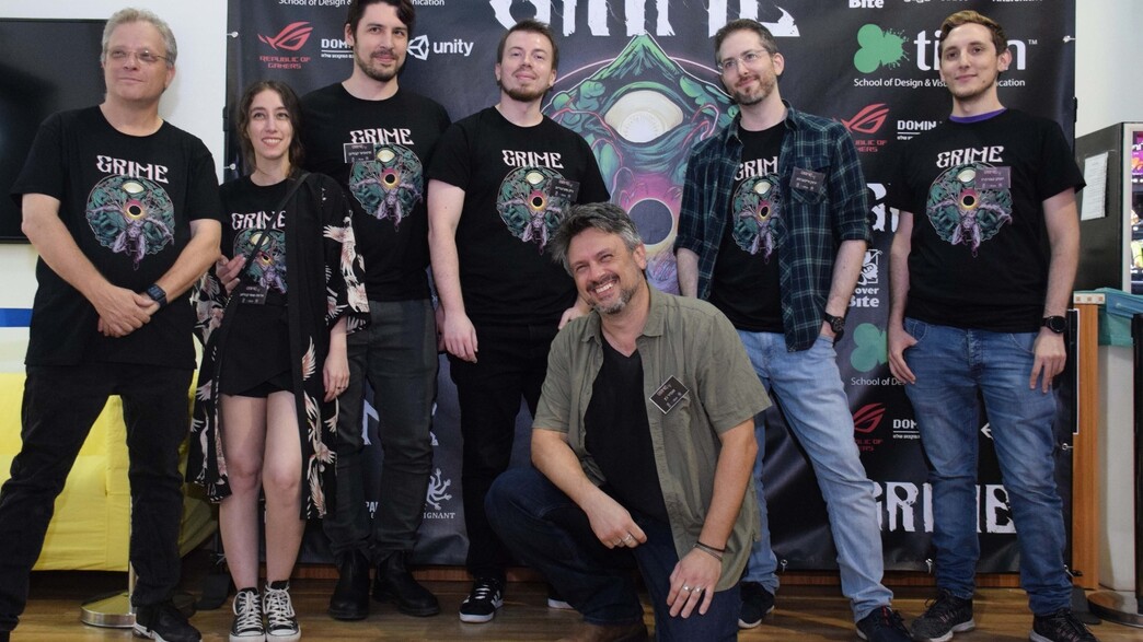 ארז יששכרוב מתלתן וצוות הפיתוח של גריים ארז יששכרוב מתלתן וצוות הפיתוח של גריים